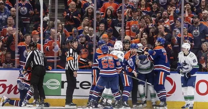 Oilers beat Canucks 5-1 to force deciding Game 7 in second-round series