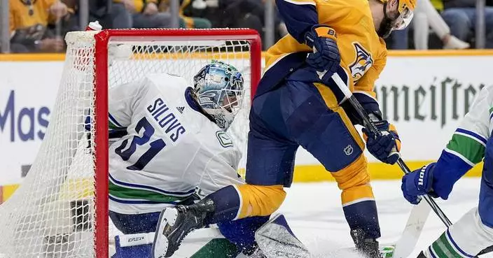 Canucks advance to 2nd round, beating Predators 1-0 in Game 6 on Pius Suter&#8217;s late goal