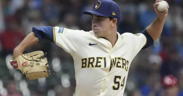 Gasser pitches 6 shutout innings in his debut as Brewers roll past slumping Cardinals 11-2