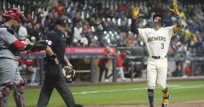 Brewers hit 3 HRs off Sonny Gray to win 7-1 and send Cardinals to 5th straight loss