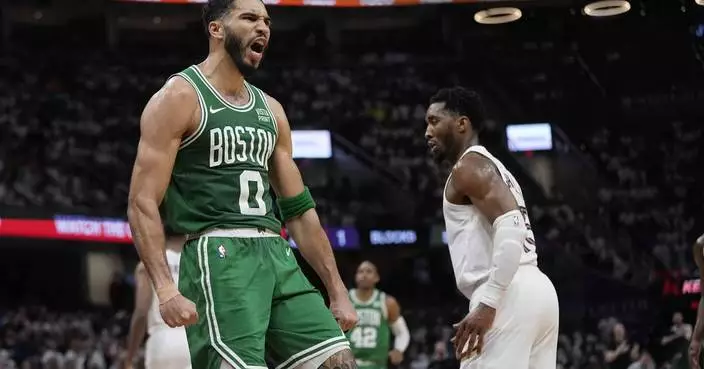 Jayson Tatum scores 33 points, Celtics rebound from loss to beat Cavs 106-93 for 2-1 series lead