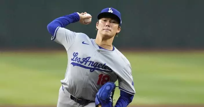 Yamamoto pitches six scoreless innings and Pages hits a 2-run homer to lead Dodgers over D-backs 8-0