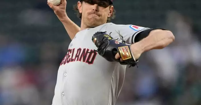 Guardians ace Shane Bieber joins Cleveland during West road trip for first time since surgery