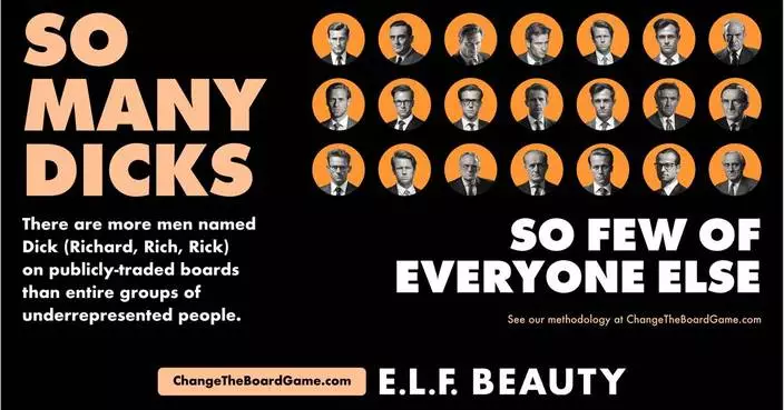 So Many ‘Dicks’ So Few of Everyone Else: e.l.f. Beauty Encourages More Diversity Across U.S. Corporate Boards