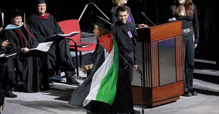Campus protests over Israel-Hamas war scaled down during US commencement exercises
