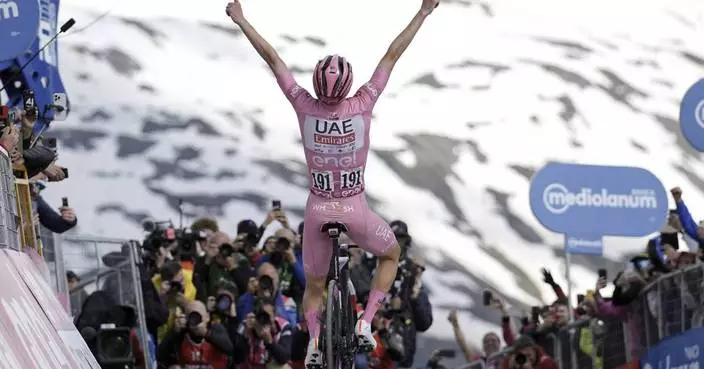 Pogacar leads Giro by nearly 7 minutes after stunning win in Giro's Queen stage