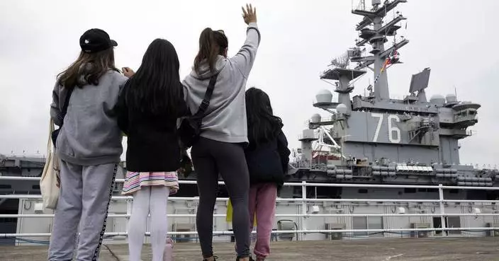 US Navy flagship carrier USS Ronald Reagan leaves its Japan home port after nearly 9 years