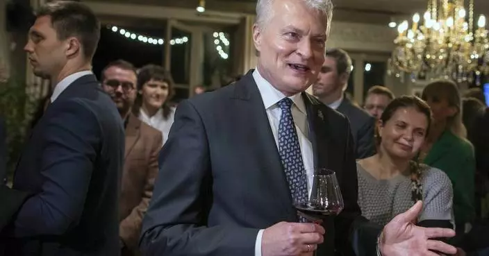 Lithuanian president is the front-runner as country heads to runoff vote in two weeks