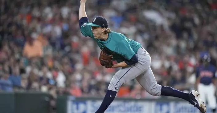 Logan Gilbert throws 8 dominant innings in  Mariners' 5-0 victory over Astros
