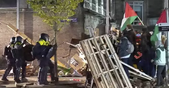 Police break up a pro-Palestinian student protest in Berlin as demonstrations spread across Europe