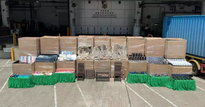Hong Kong Customs detects smuggling case involving about $160 million of goods by ocean-going vessel