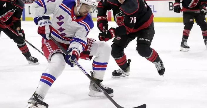 Rangers get Chytil back in lineup for Game 3 against Hurricanes after lengthy absence