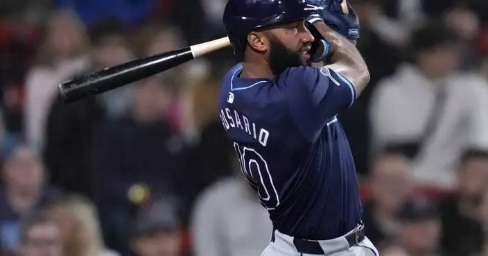 Amed Rosario drives in 3 runs with triple and double, Rays beat Red Sox 5-3