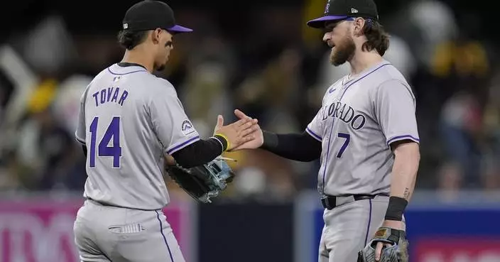 Tovar homers as the Rockies beat the Padres 6-3 for their season-high 6th straight win
