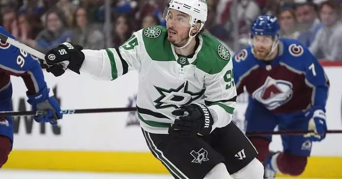 Duchene scores winner in 2nd OT, Stars advance to Western Conference final with 2-1 win over Avs