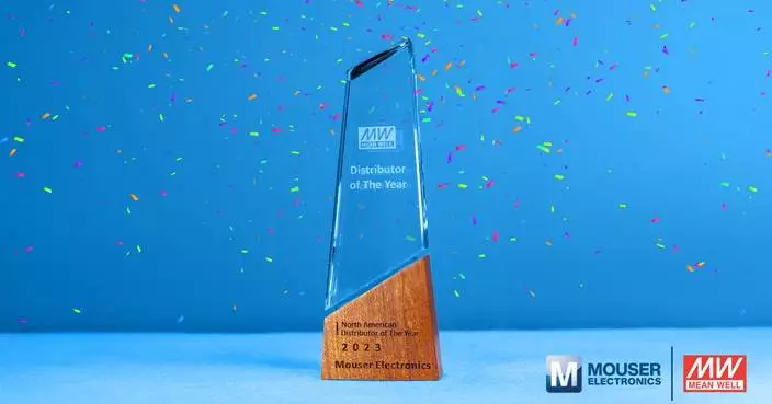 Mouser Electronics Earns 2023 North American Distributor of the Year Award from MEAN WELL