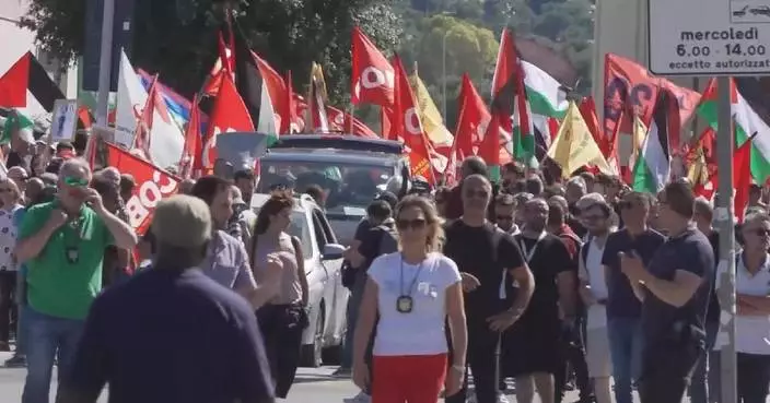 Protesters rally in Italian city of Fasano to oppose G7