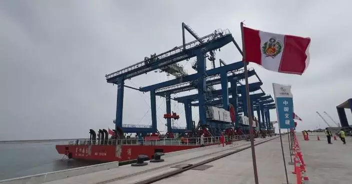 Port machinery arrives at Chinese-invested port in Peru