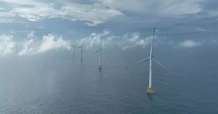 China's first offshore wind farm with largest single-capacity wind turbines connected to grid