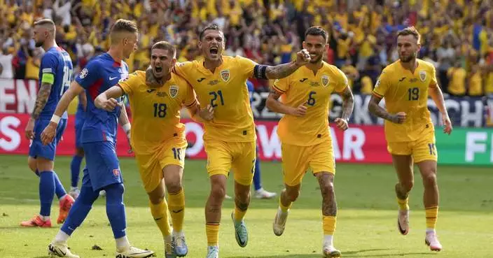 Fueled by feeling insulted, Romania draws 1-1 with Slovakia to send both into Euro 2024 round of 16