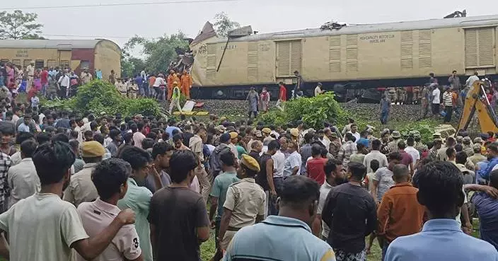 At least 8 dead after trains collided in eastern India in Darjeeling district, a tourist hotspot