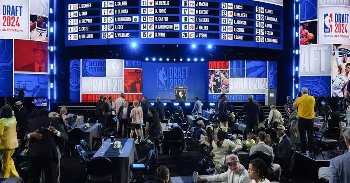 NBA draft resumes for the second round on a new day at a new site