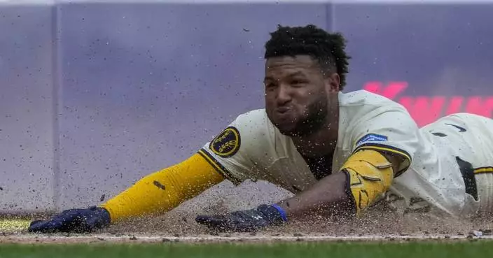 Brewers&#8217; Chourio continues productive June by hitting inside-the-park HR and making a diving catch