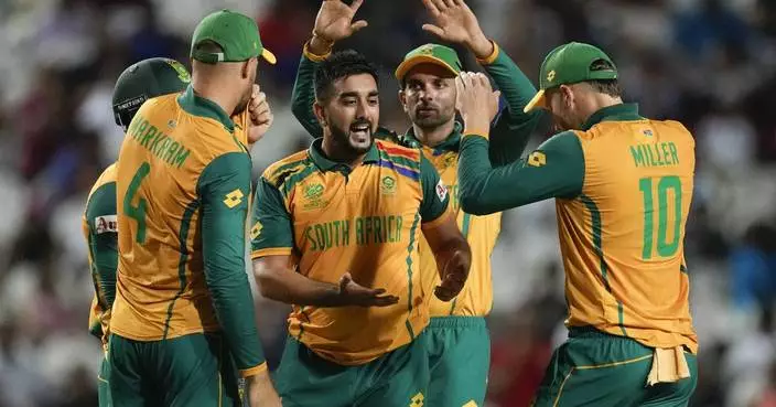 South Africa chasing 57 for a spot in the Twenty20 World Cup final after skittling Afghanistan