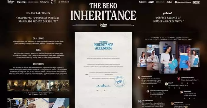 The Beko Inheritance campaign wins Bronze at Cannes Lions