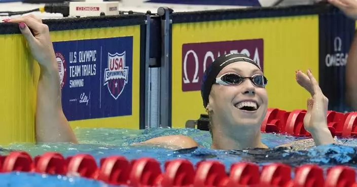 Gretchen Walsh follows world record with 1st Olympic berth; Carson Foster wins 400 IM