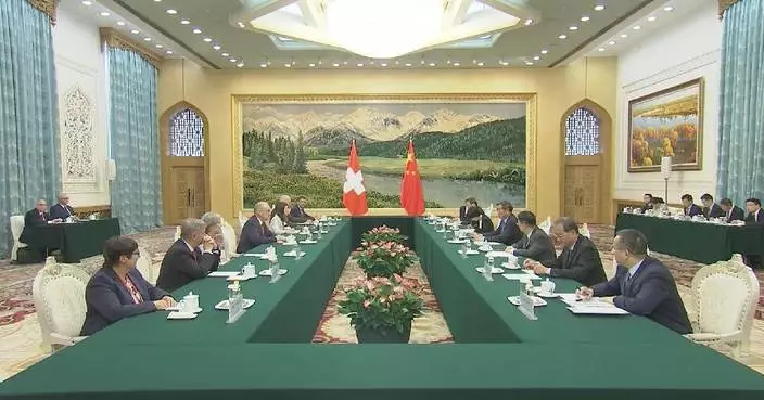 Chinese vice premier meets guests from Switzerland, Japan
