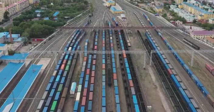 5.1 pct more China-Europe freight trains pass through northeast China’s ports in H1