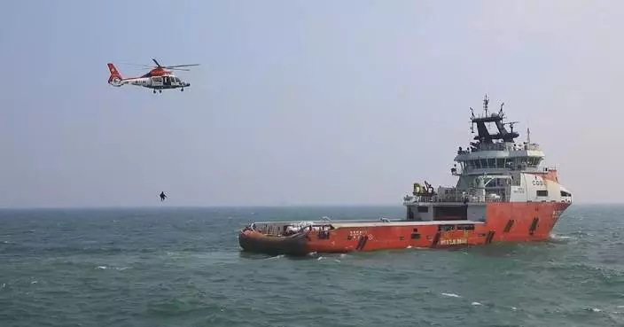 Massive emergency response drill staged in Bohai Sea region