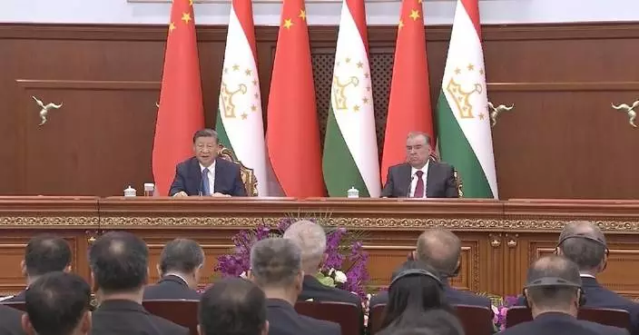 Xi, Tajik president jointly meet press in Dushanbe