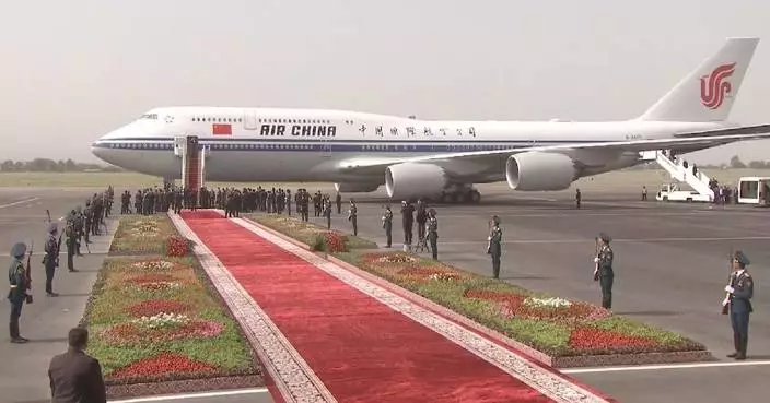 Xi seen off by Rahmon at airport after state visit to Tajikistan
