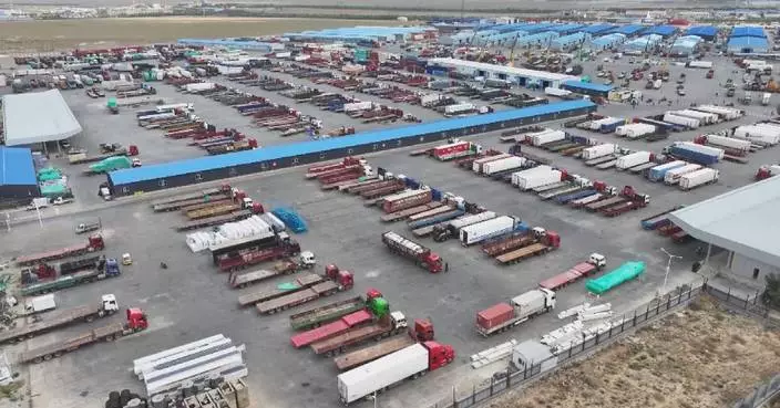 Land port in Inner Mongolia sees vigorous trade, bustling border crossings