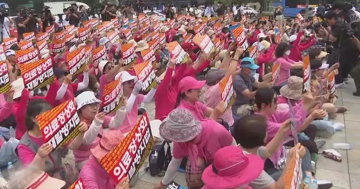 Patients in South Korea rally urging physicians to end prolonged strike