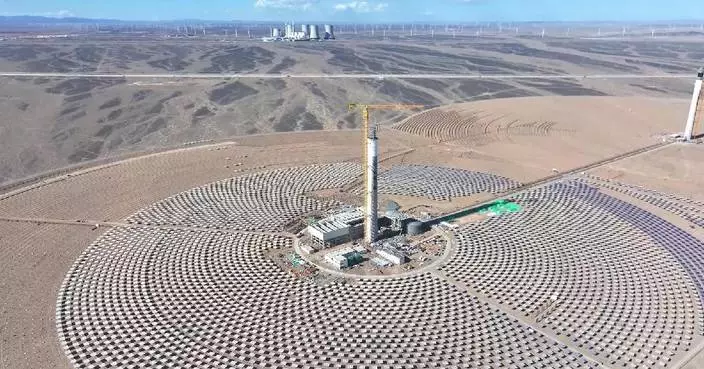 World's first dual tower concentrated solar power plant starts commissioning, testing in China's Gansu