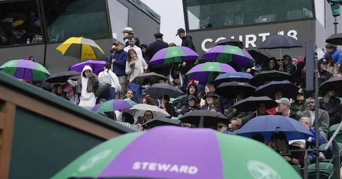 Rain delays play at Wimbledon again, De Minaur gets walkover into 4th round