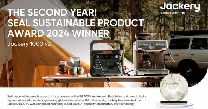 Jackery&#8217;s Commitment to Sustainability Recognized with SEAL Award for the Second Year