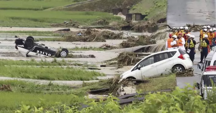 Heavy rain in northern Japan triggers floods and landslides, forcing hundreds to take shelter