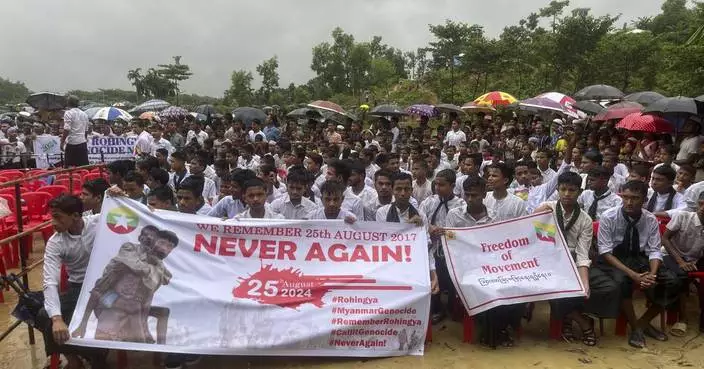 Rohingya refugees mark the anniversary of their exodus and demand a safe return to Myanmar