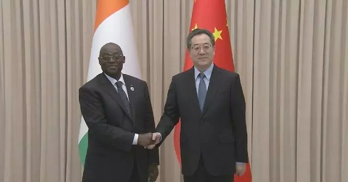 Chinese vice premier meets Cote d'Ivoire vice president on bilateral ties