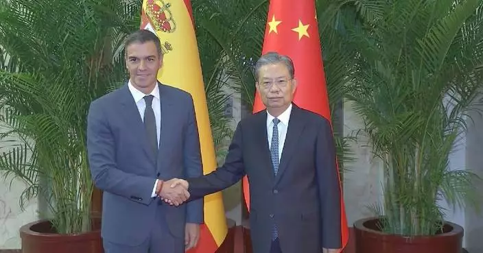 China&#8217;s top legislator meets Spanish PM