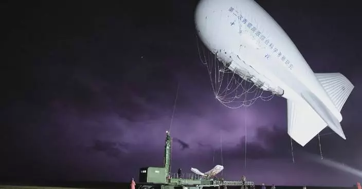 Chinese floating airship collects atmospheric data over world's third-largest ice sheet