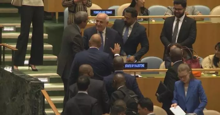 Palestine seated among member states at UN General Assembly