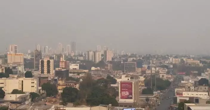 Wildfire smoke in Brazil's Mato Grosso state causes discomfort among locals