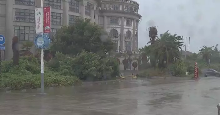 Typhoon Bebinca lands in east China, shutting down highways, buses, tourists' attractions