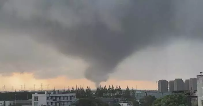 Tornado spotted in Shanghai as tropical depression turns northward