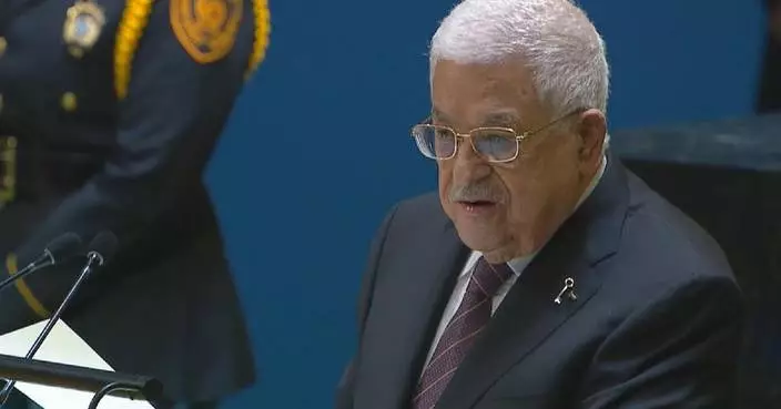 Palestinian leader condemns Israel, USA at UNGA